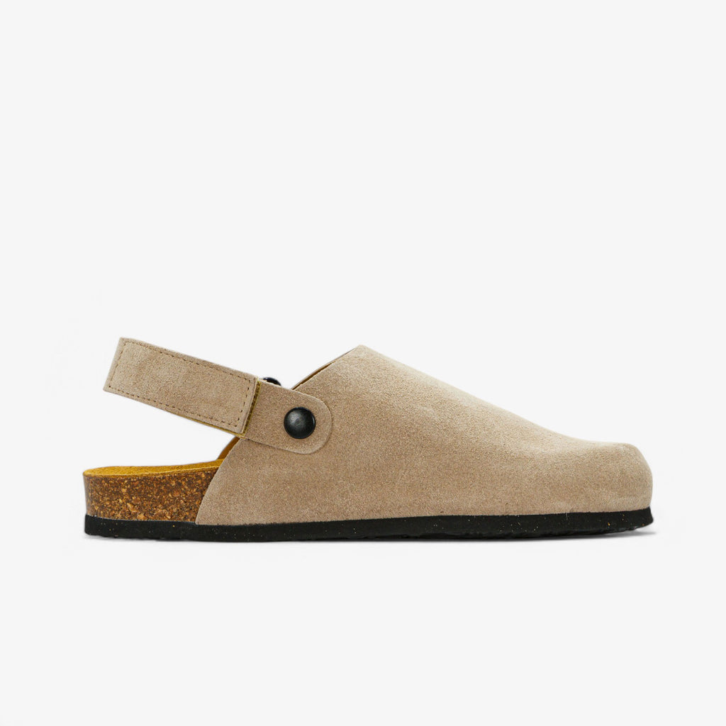 Oslo Womens Clog - Piedra Afelpado (suede)