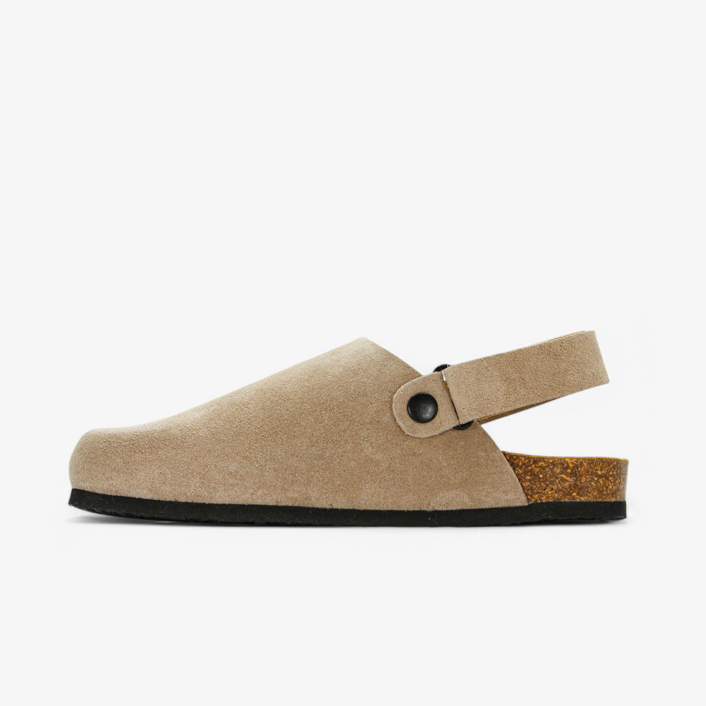 Oslo Womens Clog - Piedra Afelpado (suede)